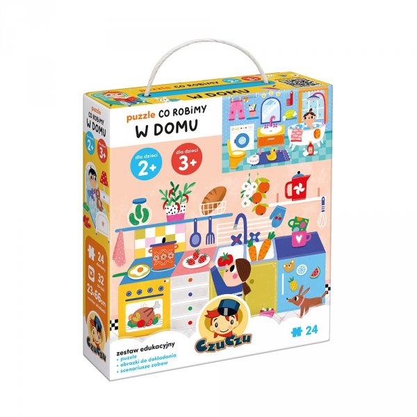CzuCzu Puzzle Co robimy w domu Zestaw edukacyjny