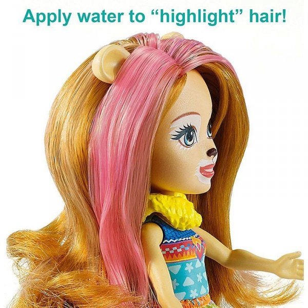 ENCHANTIMALS Zestaw Salon Fryzur Lalka Lew Lacey