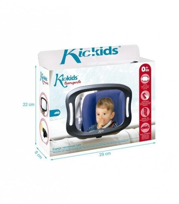 Lusterko do obserwacji dziecka KioKids Pilot LED