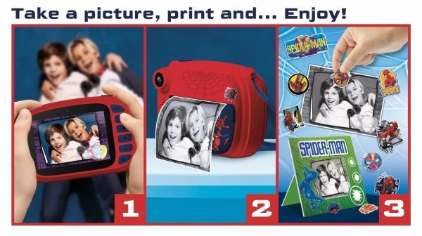  Spiderman Aparat fotograficzny z drukarką