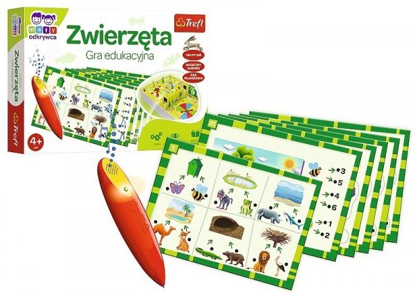 Gra edukacyjna Zwierzęta Magiczny Ołówek Trefl 4+
