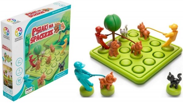 Psiaki na spacerze Smart Games Gra logiczna 80 Zadań