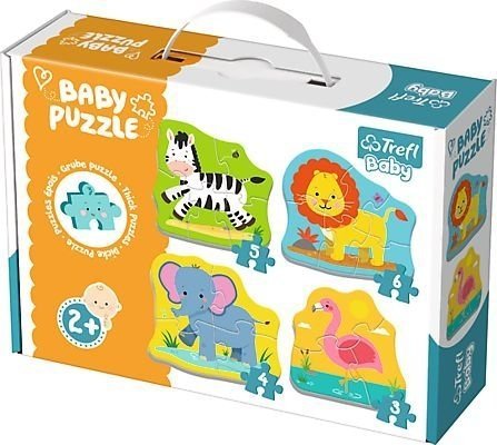 Zwierzęta Safari Moje Pierwsze Puzzle Grube 2+ Trefl Baby 