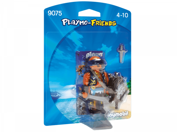Playmobil 9075 Pirat z tarczą mieczem Figurka