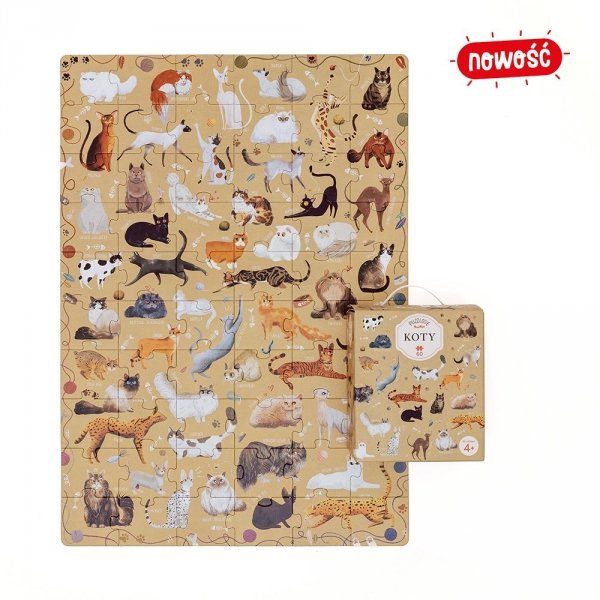 Puzzle Koty 60 Puzzlove Rasy Kotów CzuCzu