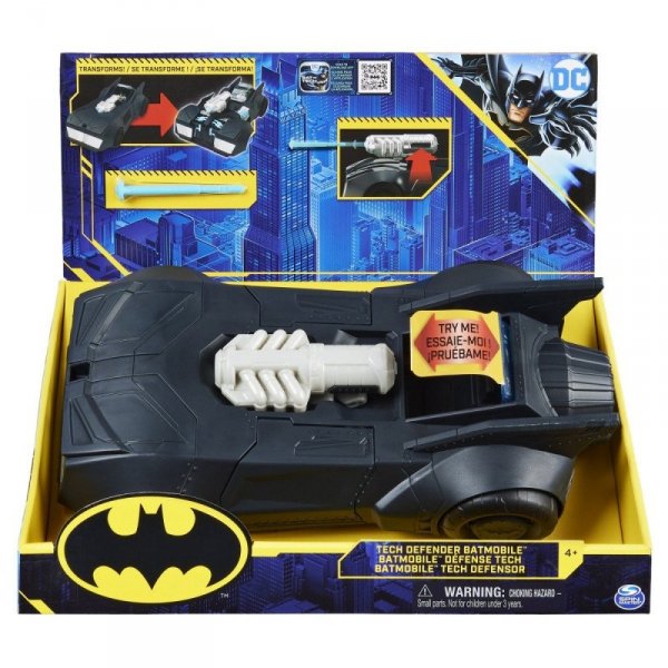  Batmobil Duży Pojazd Batmana Transformujacy  z Wyrzutnią Spin Master 
