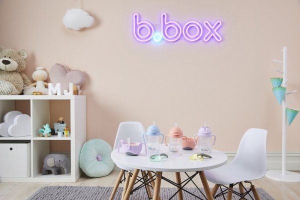 B.BOX Nowy innowacyjny Bidon z obciążoną słomką 240ml Szary Kubek