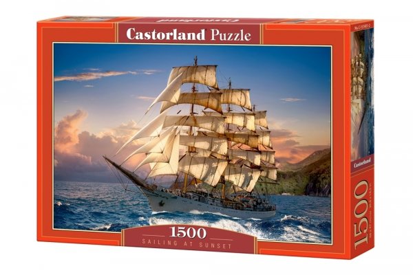 Puzzle 1500 Zachód słońca na żaglach