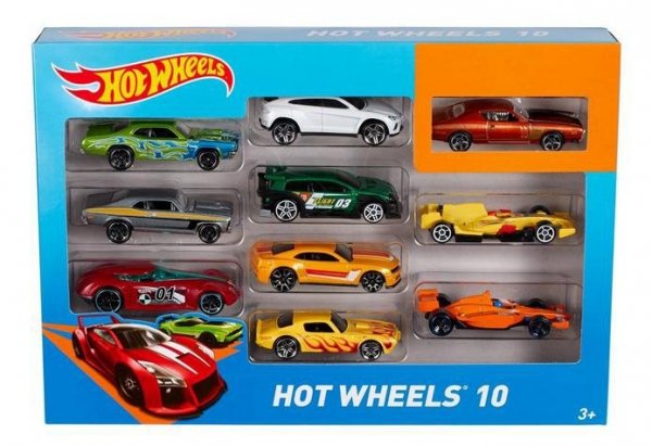 Hot Wheels Zestaw 10 Samochodzików Mix Aut Mattel 54886