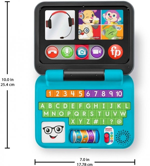 Fisher Price Laptop Edukacyjny Malucha Uczy PL