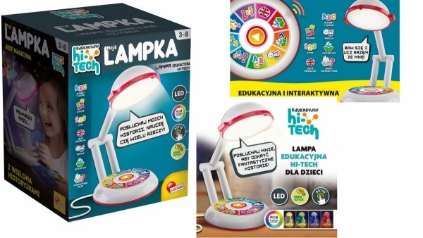 Hi-tech Moja lampka edukacyjna LED Lisciani Nauka