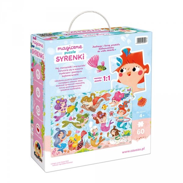 CzuCzu Puzzle Magiczne syrenki 60 elementów