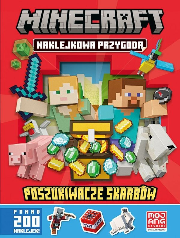 Minecraft Naklejkowa przygoda Poszukiwacze Skarbów