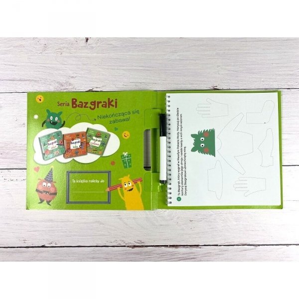 Bazgraki Emocje Piszę i Zmazuje Kapitan Nauka  3+