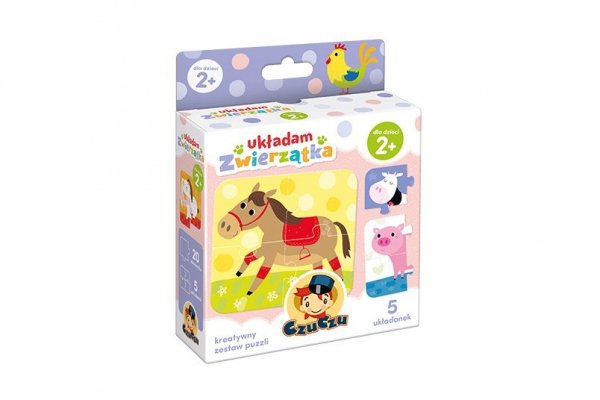 Czu Czu Układam ZWIERZĄTKA Pierwsze Puzzle Układanka CZUCZU 2+ 6163247