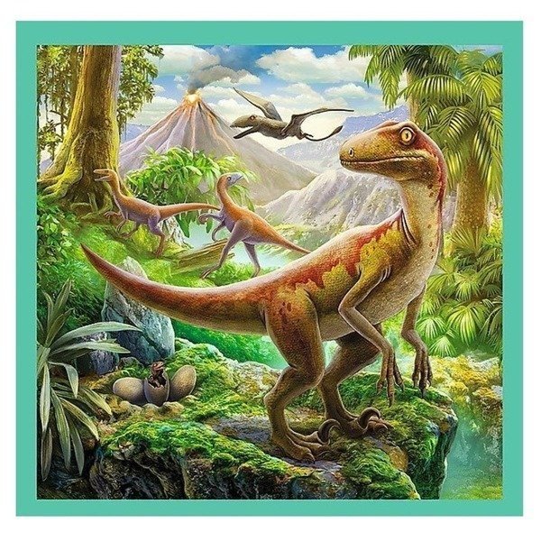 Puzzle dinozaury 3w1 Niezwykły świat dinozaurów Trefl 34837
