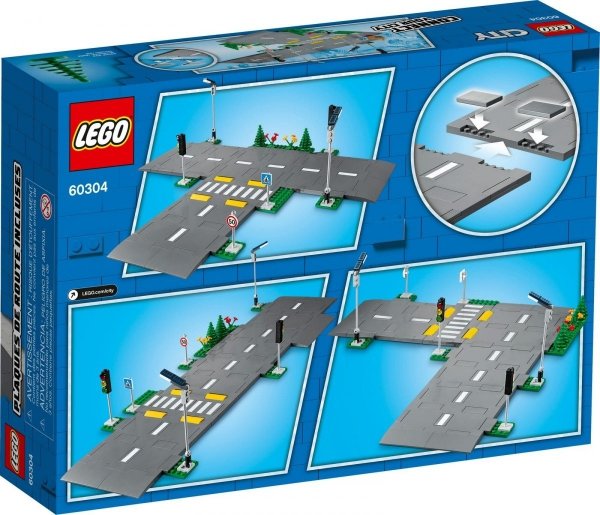 Lego City 60304 Płyty drogowe Ulica Skrzyżowanie 112el