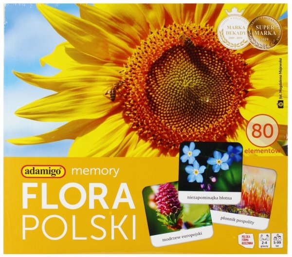Memory Flora Polski Gra pamięciowa Adamigo opakowanie gry