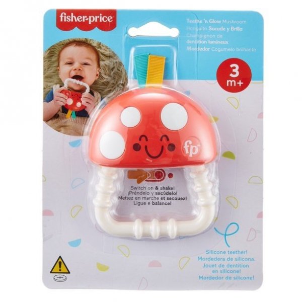 Gryzak Światło Grzybek na ząbkowanie Fisher Price HHP33