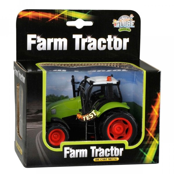 Traktor metalowy Ciągnik z dźwiękiem Światło Kids Globe
