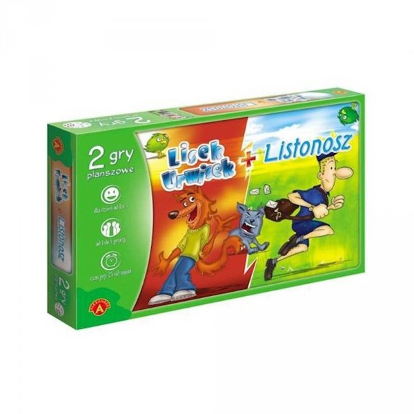 Listonosz + Lisek Urwisek 2 Gry planszowe dla dzieci Alexander
