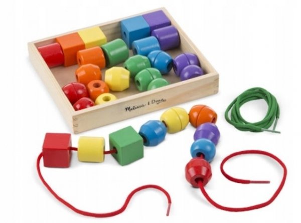 Drewniane koraliki JUMBO Układanka Melissa&amp;Doug