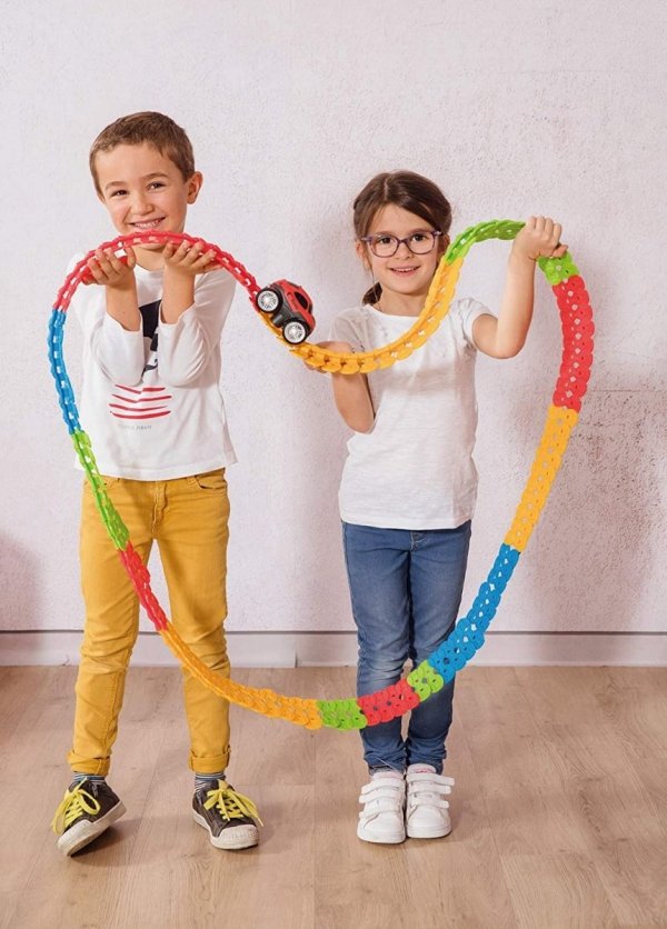 Flextreme Niebieski Samochodzik ze światłem do toru Smoby 180903