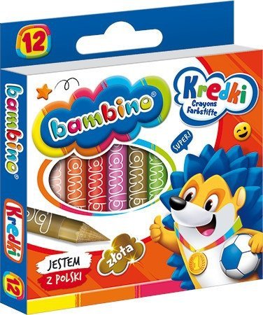 Kredki świecowe Bambino 12 Kolorów