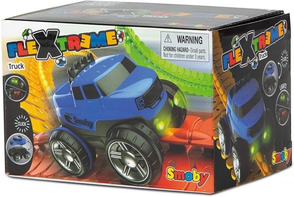 Flextreme Niebieski Samochodzik ze światłem do toru Smoby 180903