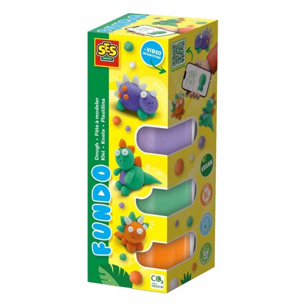 FunDo Plastelina Dinozaury SES 00812