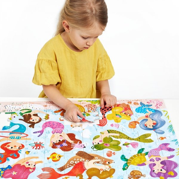 Puzzle dla dzieci z syrenkami