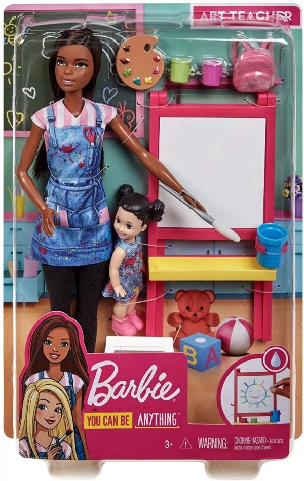Lalka Barbie Nauczycielka Plastyki Mattel GJM30 Artystka