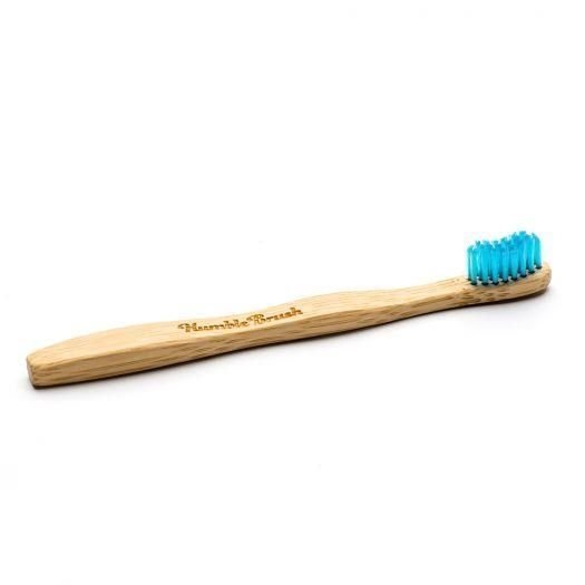 Humble Brush Szczoteczka do zębów  dla dzieci, bambusowa ULTRA SOFT niebieska