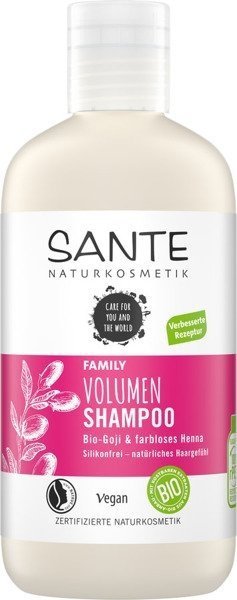 Sante Naturkosmetik FAMILY Szampon zwiększający objętość z bio-goji i henną 250 ml.