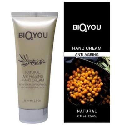 BIO2YOU przeciwstarzeniowy krem regeneracyjny do rąk z olejem z rokitnika i kwasem hialuronowym 75 ml
