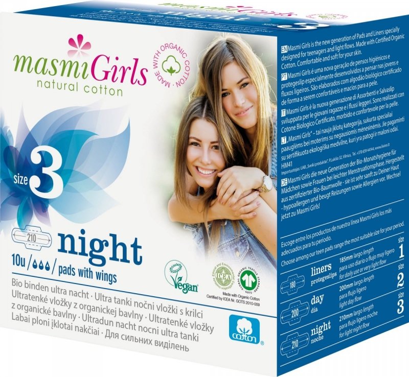  MASMI GIRLS podpaski na noc - 10szt