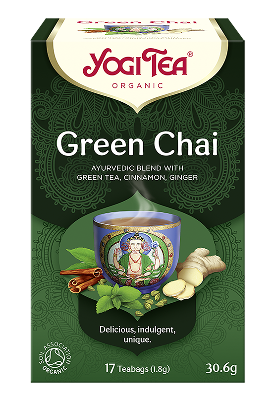 YOGI TEA Ajurwedyjska herbata korzenna z zieloną herbatą ZIELONY CZAJ (Green Chai)