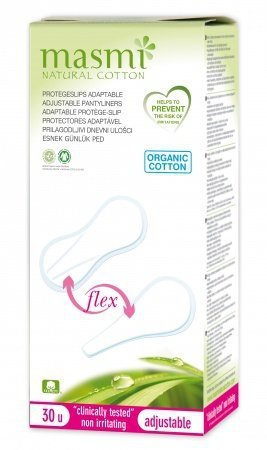 Masmi Ekologiczne Wkładki higieniczne do stringów - 100% bawełny organicznej