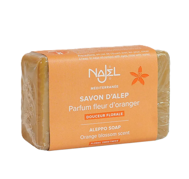 NAJEL Aleppo mydło z kwiatem pomarańczy