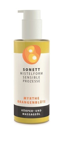 Sonett Olejek do ciała i masażu Mirt – Kwiat pomarańczy, z rytmizowanym ekstraktem z jemioły
