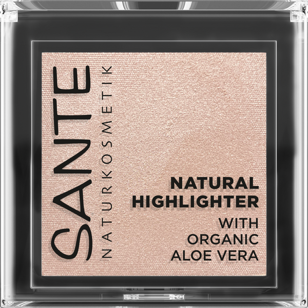 Sante Naturkosmetik Rozświetlacz prasowany 02 GLOWY ROSE