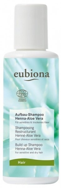 eubiona Szampon odbudowujący z henną i aloesem do włosów suchych i zniszczonych 200 ml