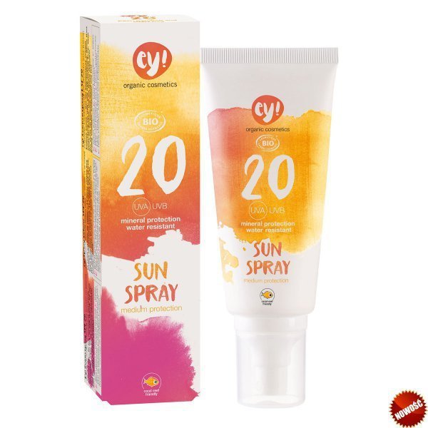 Eco Cosmetics Ey! Spray na słońce SPF 20, 100 ml