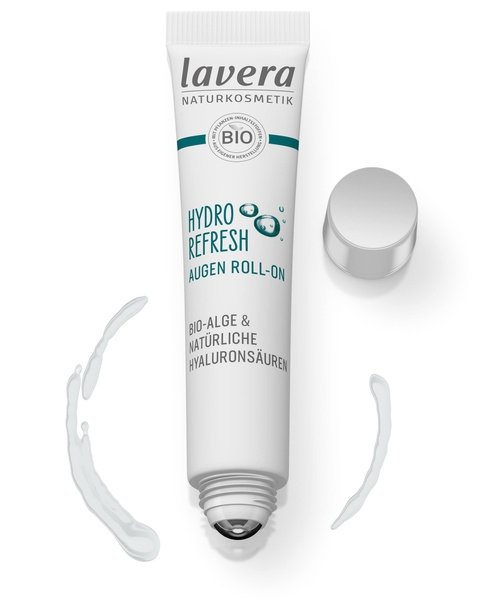 Lavera HYDRO REFRESH Nawilżający krem roll-on pod oczy z bio-algami i kwasem hialuronowym