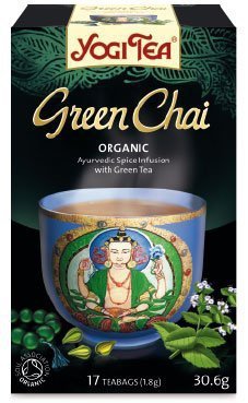 YOGI TEA Ajurwedyjska herbata korzenna z zieloną herbatą ZIELONY CZAJ (Green Chai)