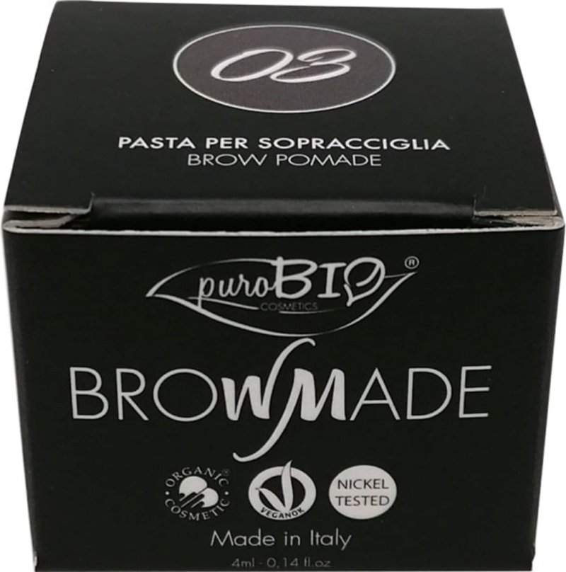 puroBio Pomada do brwi ciemny Taupe 03