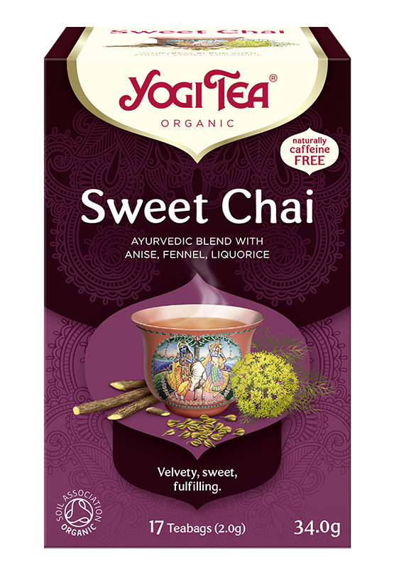YOGI TEA Ajurwedyjska herbata korzenna SŁODKI CZAJ (Sweet Chai)