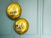 Balon foliowy okrągły złoty 50-te urodziny 45cm