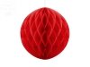 Kula bibułowa czerwona 30 cm - 1szt