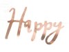 Baner HAPPY BIRTHDAY różowe złoto 16,5 x 62 cm